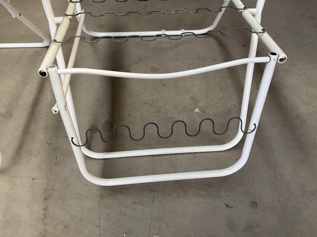 Photo '11' of 2x Outdoor White Coloured Chairs - No Chair Covers Etc