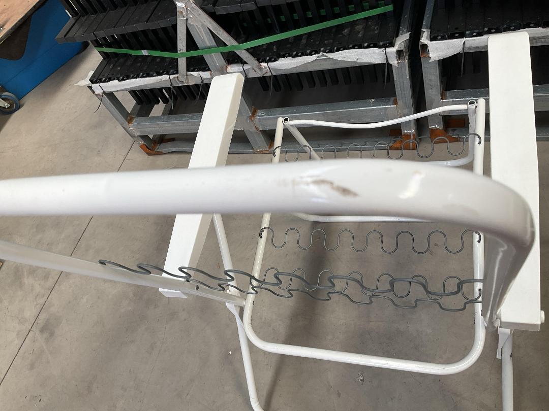 Photo '14' of 2x Outdoor White Coloured Chairs - No Chair Covers Etc