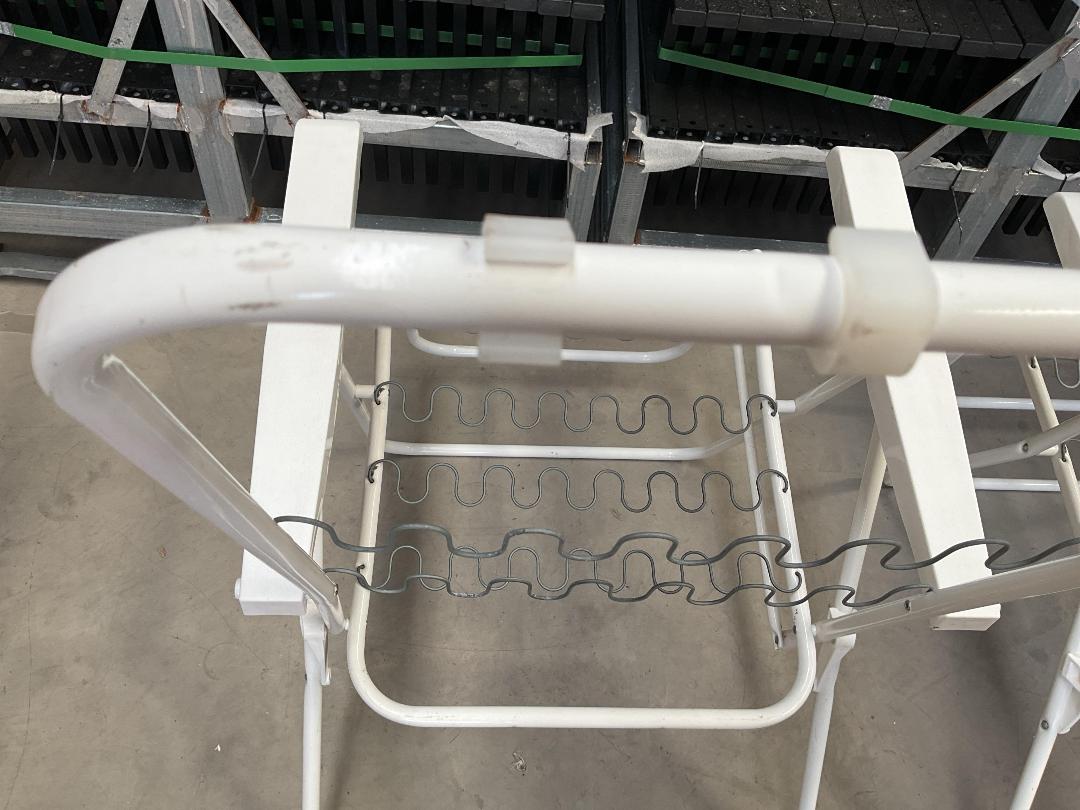 Photo '15' of 2x Outdoor White Coloured Chairs - No Chair Covers Etc