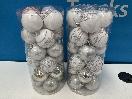 Thumbnail '1' of Christmas Baubles - White & Silvers - 2 Tubes *NEW*