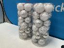 Thumbnail '3' of Christmas Baubles - White & Silvers - 2 Tubes *NEW*