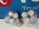 Thumbnail '2' of Christmas Baubles - White & Silvers - 2 Tubes *NEW*