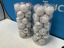 Thumbnail '3' of Christmas Baubles - White & Silvers - 2 Tubes *NEW*