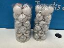 Thumbnail '1' of Christmas Baubles - White & Silvers - 2 Tubes *NEW*