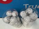 Thumbnail '2' of Christmas Baubles - White & Silvers - 2 Tubes *NEW*