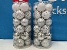 Thumbnail '3' of Christmas Baubles - White & Silvers - 2 Tubes *NEW*