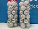 Thumbnail '3' of Christmas Baubles - White & Silvers - 2 Tubes *NEW*