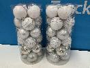 Thumbnail '1' of Christmas Baubles - White & Silvers - 2 Tubes *NEW*