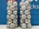 Thumbnail '3' of Christmas Baubles - White & Silvers - 2 Tubes *NEW*