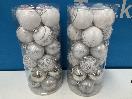 Thumbnail '1' of Christmas Baubles - White & Silvers - 2 Tubes *NEW*