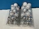 Thumbnail '4' of Christmas Baubles - White & Silvers - 2 Tubes *NEW*
