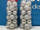 Thumbnail '3' of Christmas Baubles - White & Silvers - 2 Tubes *NEW*