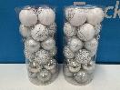 Thumbnail '1' of Christmas Baubles - White & Silvers - 2 Tubes *NEW*