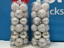 Thumbnail '3' of Christmas Baubles - White & Silvers - 2 Tubes *NEW*