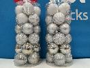 Thumbnail '3' of Christmas Baubles - White & Silvers - 2 Tubes *NEW*