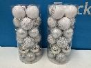 Thumbnail '1' of Christmas Baubles - White & Silvers - 2 Tubes *NEW*