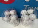 Thumbnail '2' of Christmas Baubles - White & Silvers - 2 Tubes *NEW*