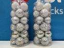 Thumbnail '3' of Christmas Baubles - White & Silvers - 2 Tubes *NEW*