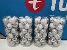 Thumbnail '1' of Christmas Baubles - White & Silvers - 4 Tubes *NEW*