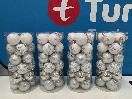 Thumbnail '1' of Christmas Baubles - White & Silvers - 4 Tubes *NEW*