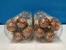 Thumbnail '4' of Christmas Baubles - Gold Coloured, Orange/White - 2 Tubes *NEW*