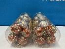 Thumbnail '4' of Christmas Baubles - Gold Coloured, Orange/White - 2 Tubes *NEW*