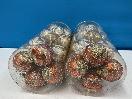 Thumbnail '4' of Christmas Baubles - Gold Coloured, Orange/White - 2 Tubes *NEW*