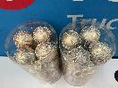 Thumbnail '2' of Christmas Baubles - Gold Coloured, Orange/White - 2 Tubes *NEW*