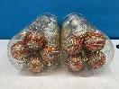 Thumbnail '4' of Christmas Baubles - Gold Coloured, Orange/White - 2 Tubes *NEW*