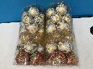Thumbnail '5' of Christmas Baubles - Gold Coloured, Orange/White - 2 Tubes *NEW*
