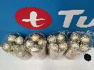 Thumbnail '2' of Christmas Baubles - Gold Coloured, Orange/White - 4 Tubes *NEW*