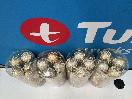 Thumbnail '2' of Christmas Baubles - Gold Coloured, Orange/White - 4 Tubes *NEW*
