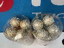 Thumbnail '2' of Christmas Baubles - Gold Coloured, Orange/White - 2 Tubes *NEW*