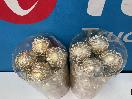Thumbnail '2' of Christmas Baubles - Gold Coloured, Orange/White - 2 Tubes *NEW*