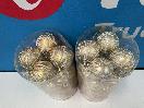 Thumbnail '2' of Christmas Baubles - Gold Coloured, Orange/White - 2 Tubes *NEW*