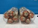 Thumbnail '4' of Christmas Baubles - Gold Coloured, Orange/White - 2 Tubes *NEW*