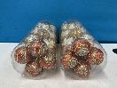 Thumbnail '4' of Christmas Baubles - Gold Coloured, Orange/White - 2 Tubes *NEW*