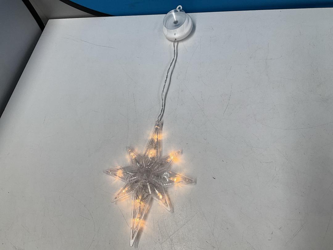 Photo '5' of Star of Bethlehem Shaped Hanging / Suction Lights - (3pce) *NEW* Photo '5' of Star of Bethlehem Shaped Hanging / Suction Lights - (3pce) *NEW*