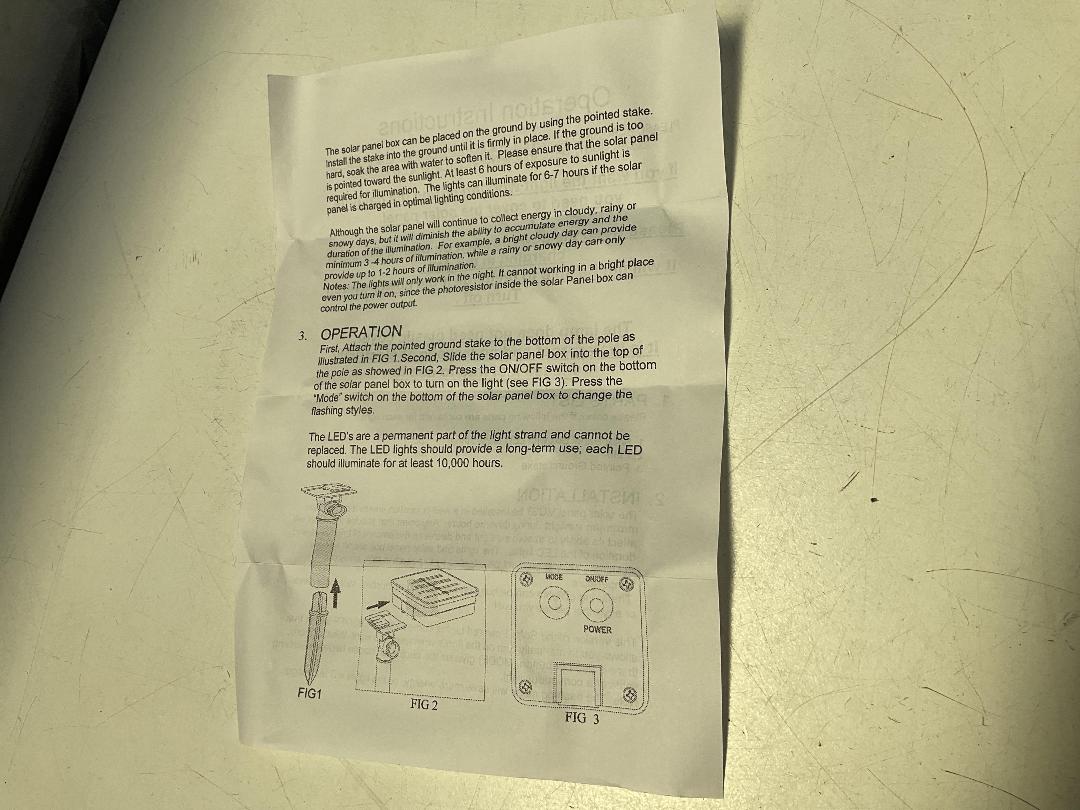 Photo '4' of 10x Outdoor Strings of Solar Lights *New* Photo '4' of 10x Outdoor Strings of Solar Lights *New*