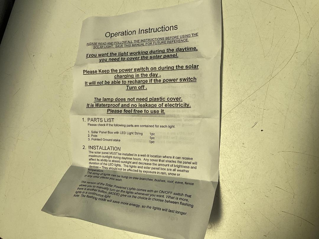 Photo '3' of 10x Outdoor Strings of Solar Lights *New* Photo '3' of 10x Outdoor Strings of Solar Lights *New*