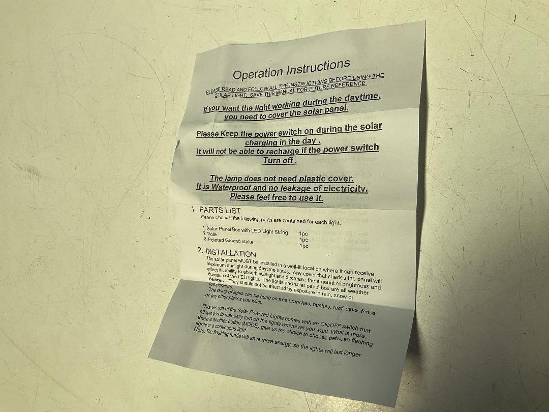 Photo '8' of 9x Outdoor Strings of Solar Lights *New* Photo '8' of 9x Outdoor Strings of Solar Lights *New*