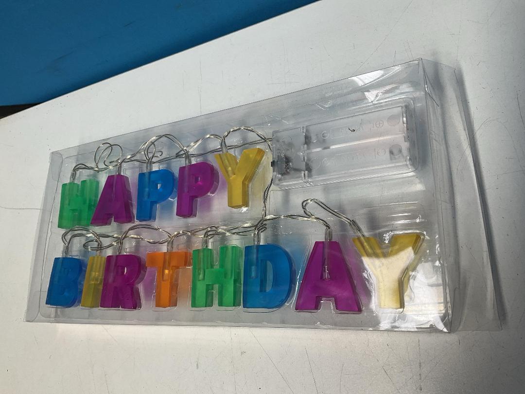 Photo '6' of 6x Battery Powered Strings of Happy Birthday Lights *New* Photo '6' of 6x Battery Powered Strings of Happy Birthday Lights *New*