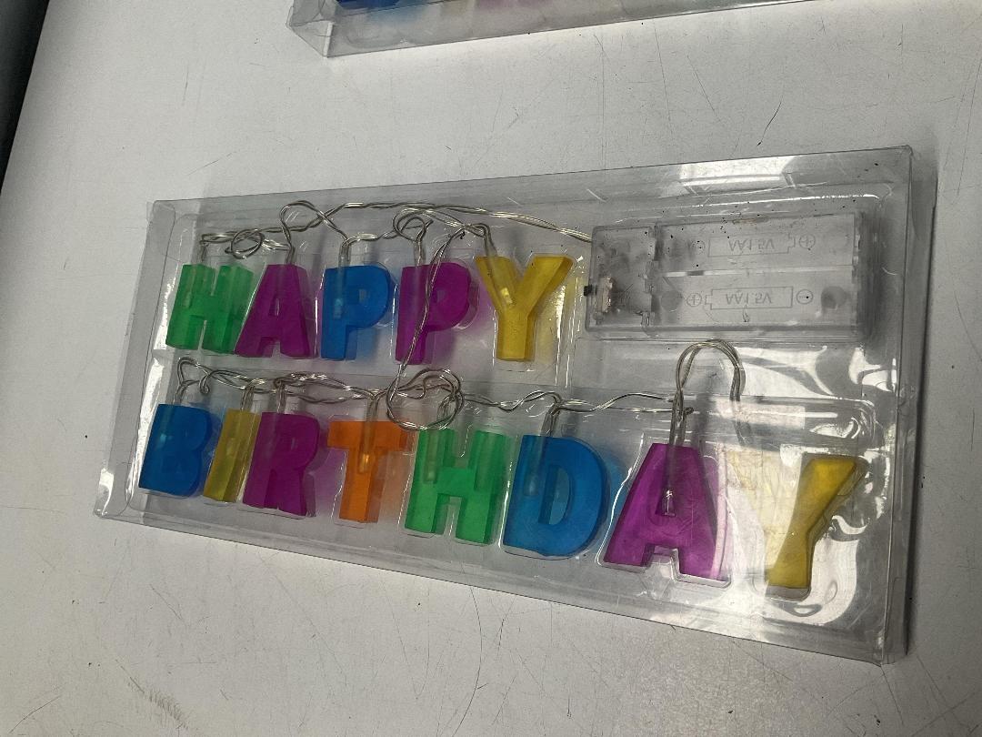 Photo '6' of 9x Battery Powered Strings of Happy Birthday Lights *New*