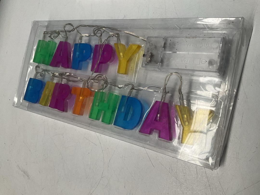 Photo '3' of 9x Battery Powered Strings of Happy Birthday Lights *New*