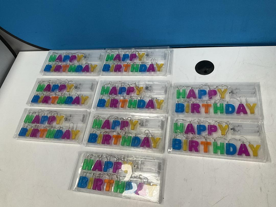 Photo '7' of 9x Battery Powered Strings of Happy Birthday Lights *New*