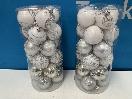 Thumbnail '3' of Christmas Baubles - White & Silvers - 2 Tubes *NEW*