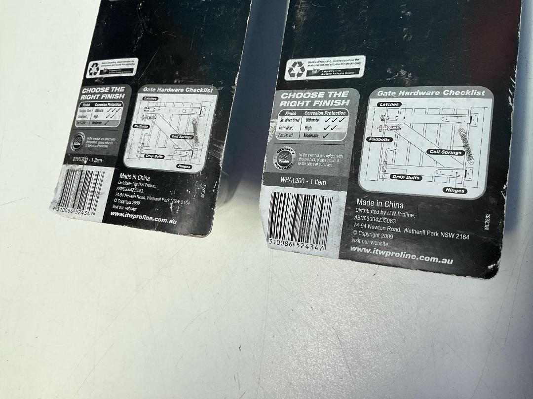 Photo '9' of 2x Zenith Double Eye Pad Bolt 200mm