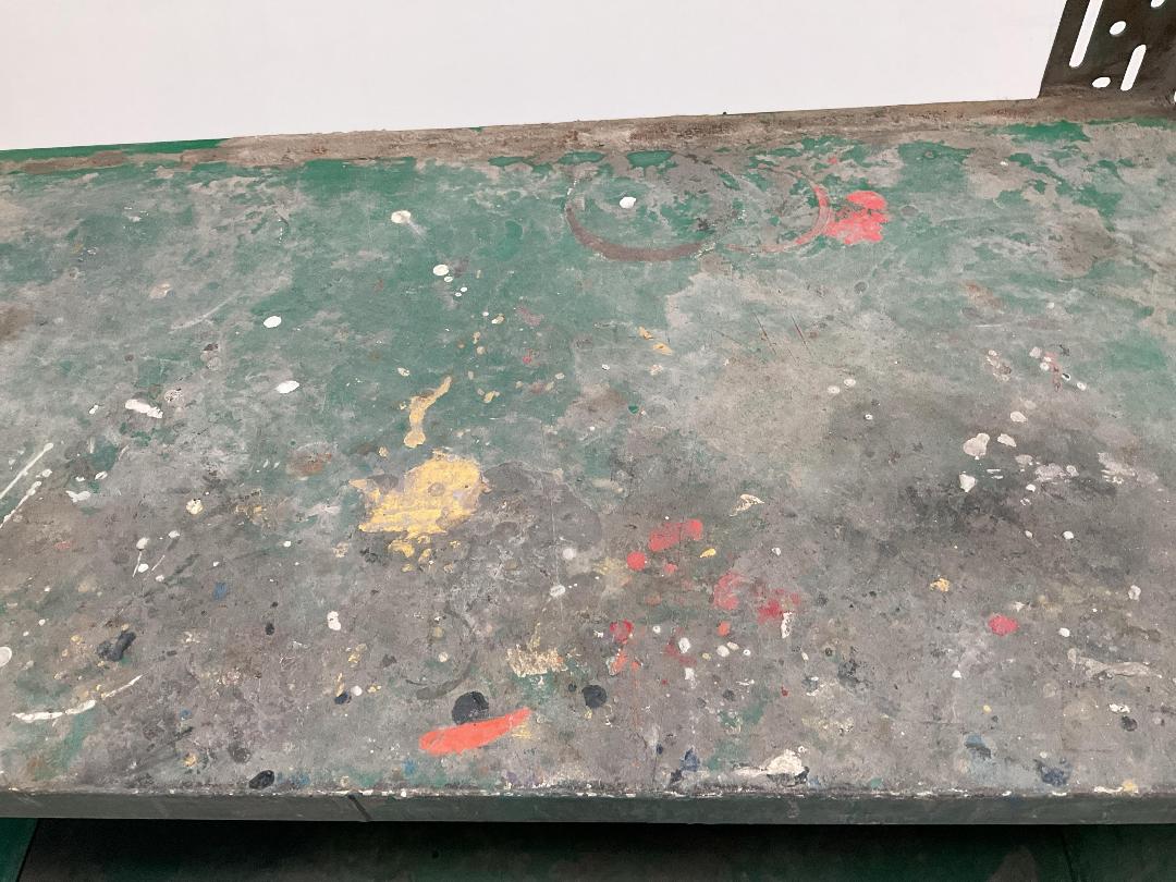 Photo '5' of Green Coloured Paint Shelf on Wheels/Garage Shelf