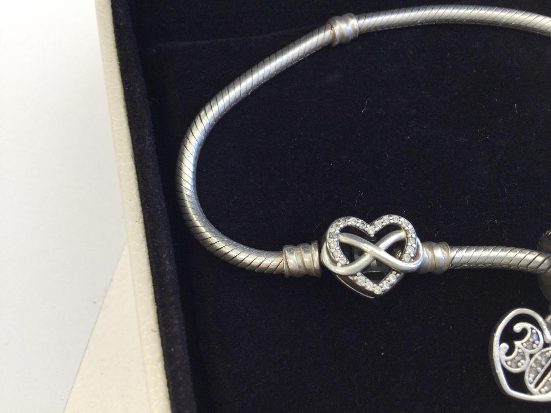 Photo '4' of Silver Charm Bracelet & Charm