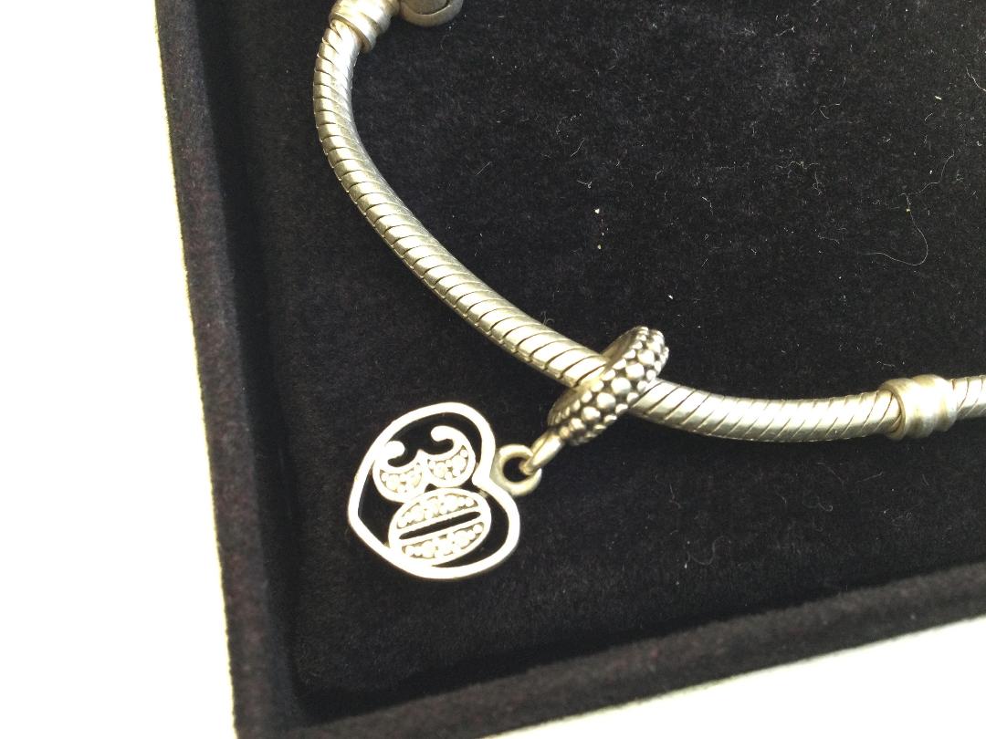 Photo '2' of Silver Charm Bracelet & Charm